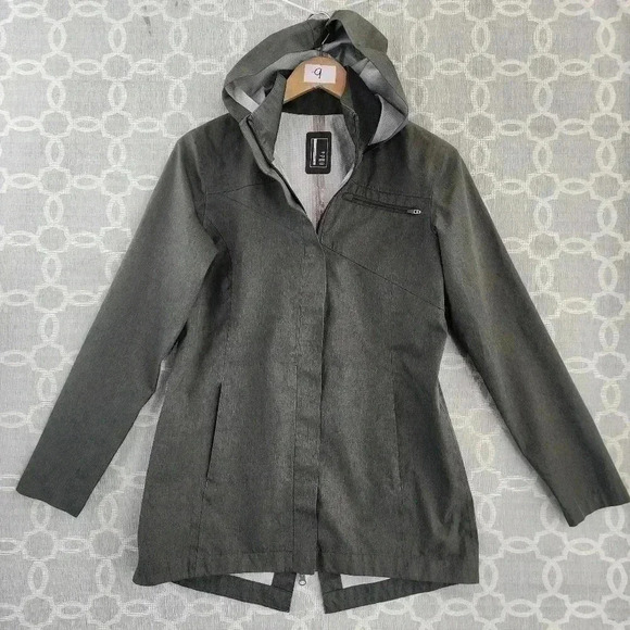 Mondetta Green Army Full Zip Hooded Windbreaker Women's Jacket S - Picture 1 of 10